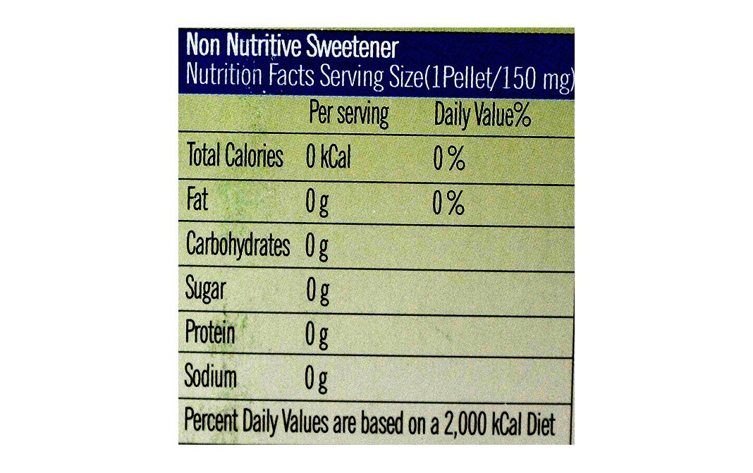 Stevi0cal Free of Sugar Zero Calorie Sweetner   Pack  15 grams